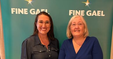Caroline Brady Fine Gael Local Election Candidate for Lucan with Emer Higgins T.D.