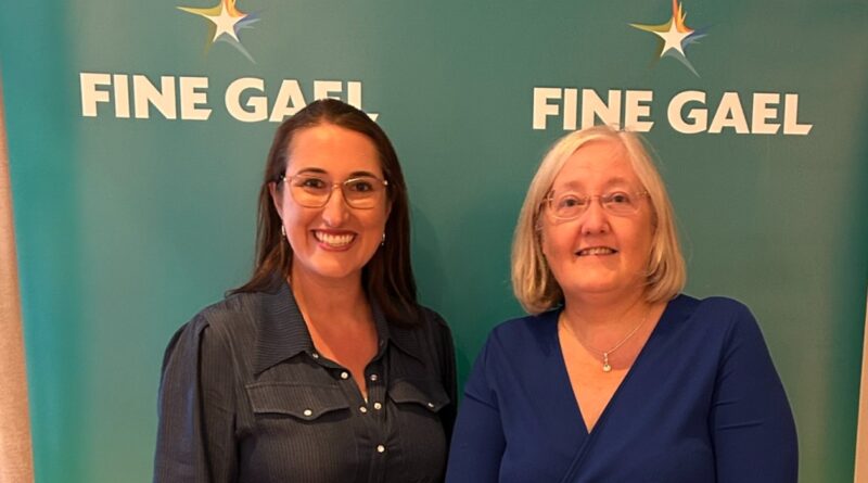 Caroline Brady Fine Gael Local Election Candidate for Lucan with Emer Higgins T.D.