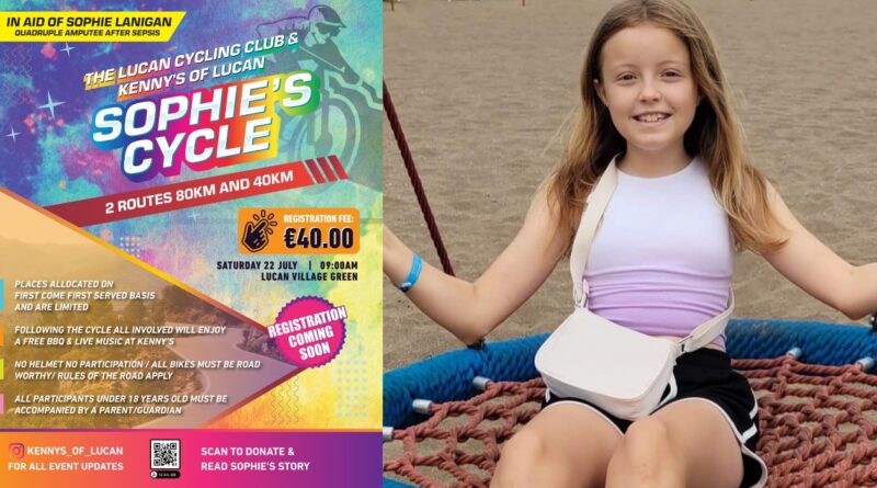 Sophie's Cycle 22nd July 2023 Lucan Road Cycle Club and Kenny's of Lucan